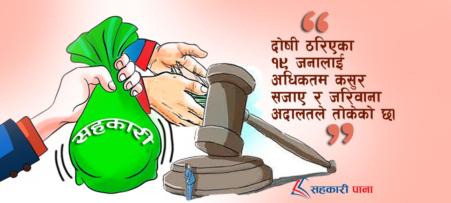 सहकारीसञ्चालक समितिसहित १९जनालाई कारवाही