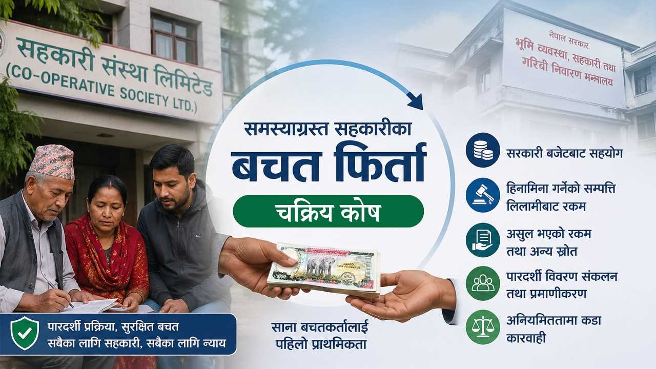 सरकारको नयाँ कार्यविधि लागू: सहकारी बचतकर्ताले चरणबद्ध रूपमा पैसा पाउने