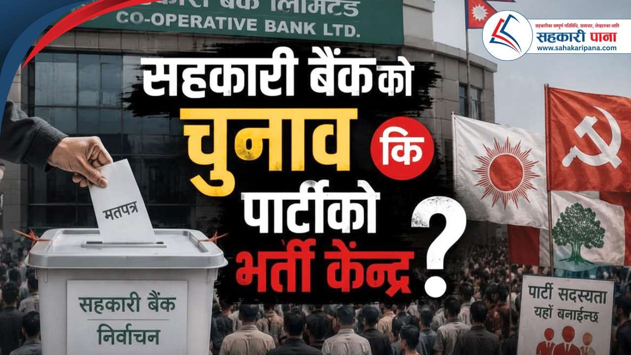 राष्ट्रिय सहकारी बैंकको चुनाव कि पार्टीको कार्यकर्ता भर्ती मेला ?