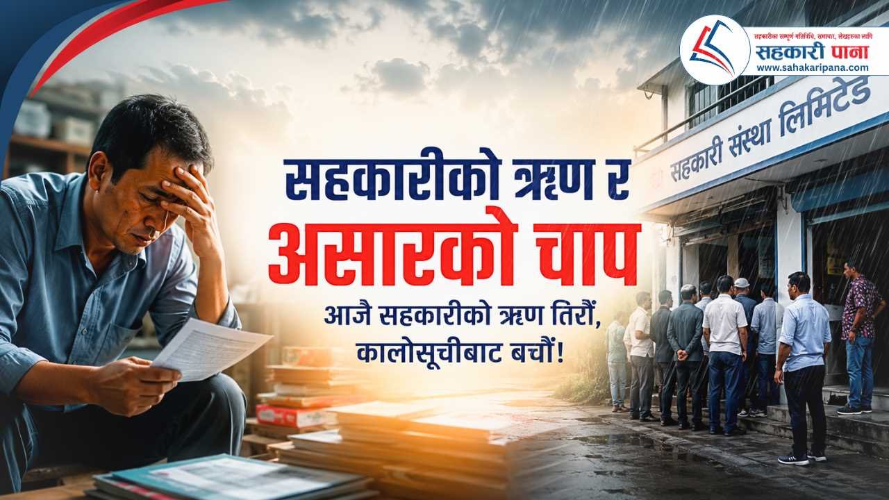 सहकारीको ऋण र असारको चाप: आजै सहकारीको ऋण तिरौँ, कालोसूचीबाट बचौँ!